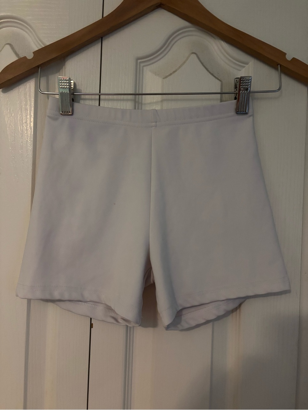 Women's White Stretch Shorts
